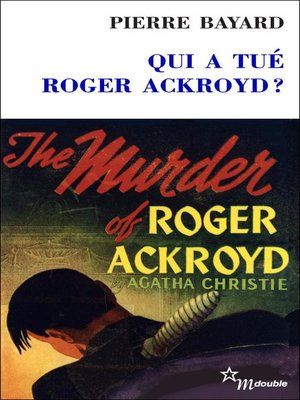 cover image of Qui a tué Roger Ackroyd?